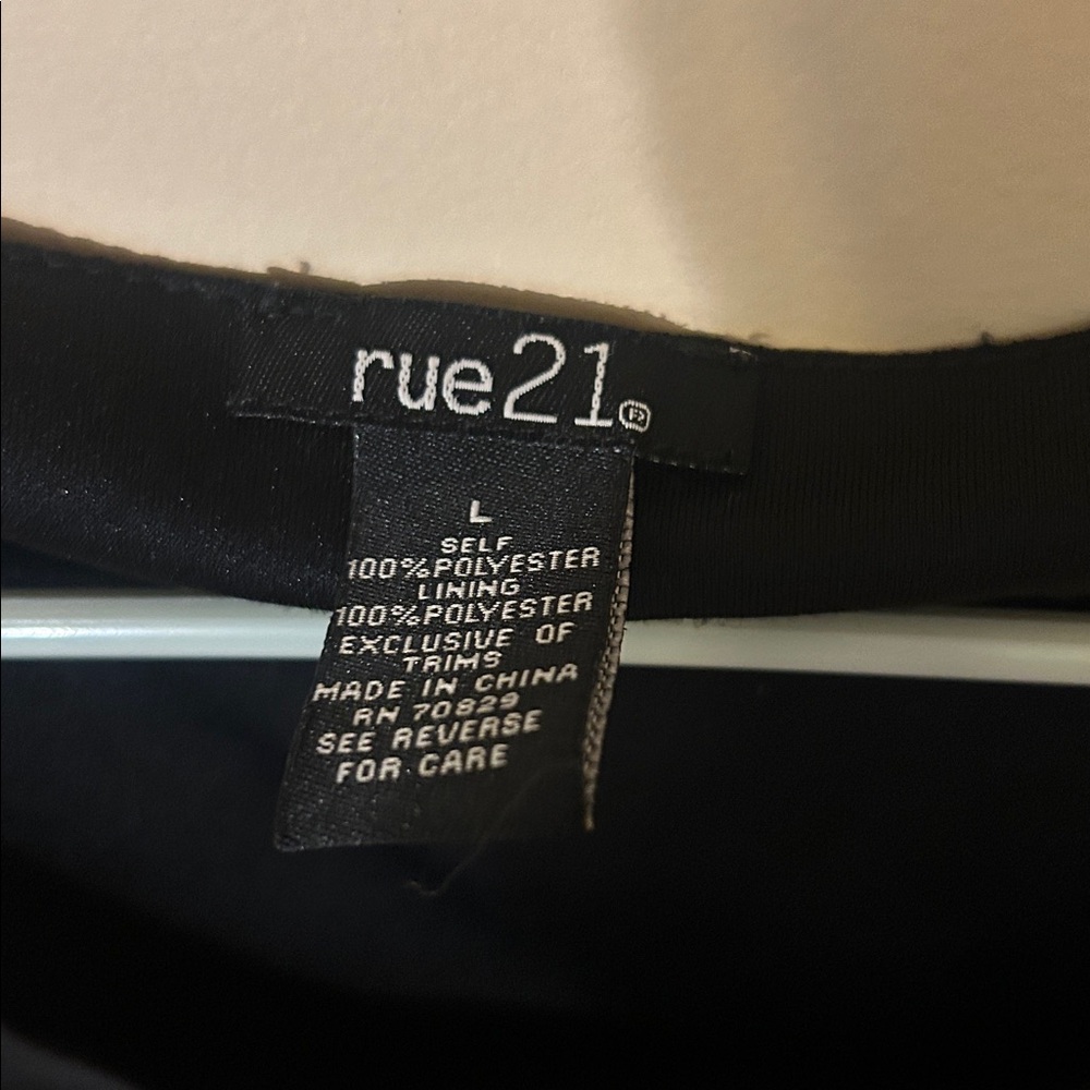 Rue21 Black Dress with Paisley Design L - Picture 2 of 3